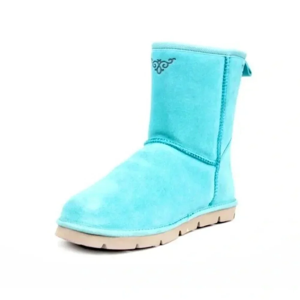 NIB SUPER LAMB ARGALI'S FLEECE LINED SUEDE BOOTS 2 COLOR OPTIONS FREE SHIPPING! - Picture 2 of 2